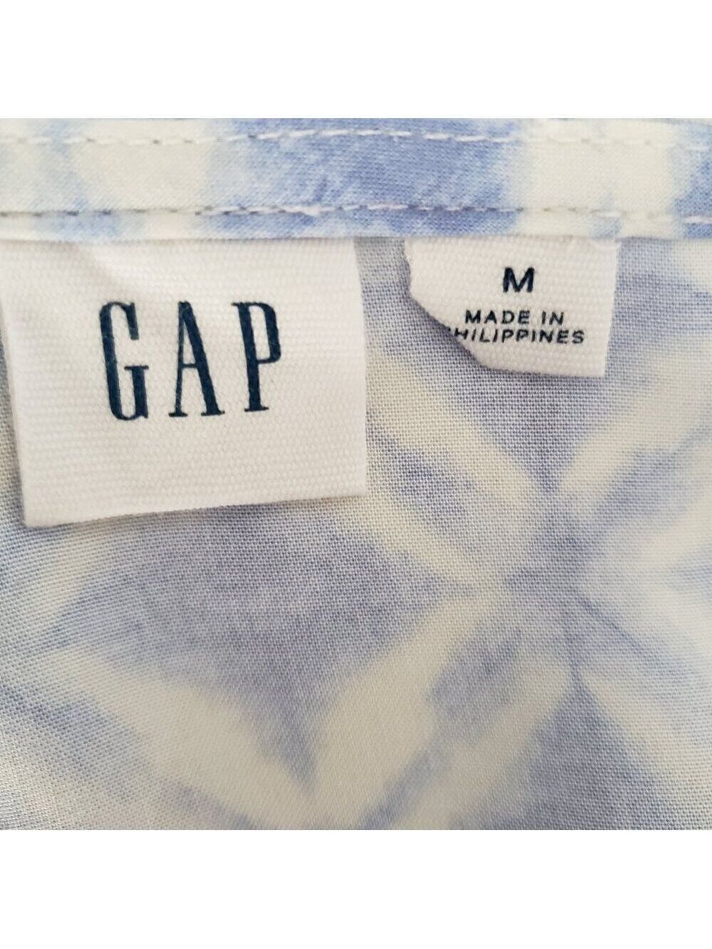 GAP Blue & White Geometric Rayon Sundress | M - Picture 6 of 10